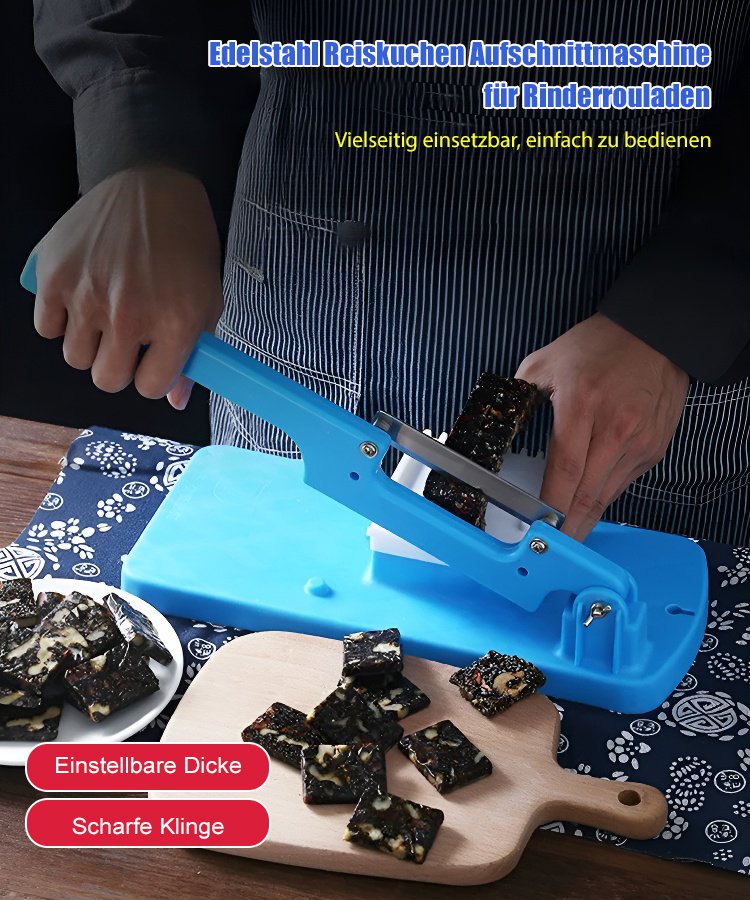 Edelstahl-Reiskuchen-Fleischrollenschneider