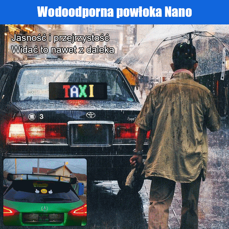 Ultracienki, elastyczny, miękki ekran LED do samochodu