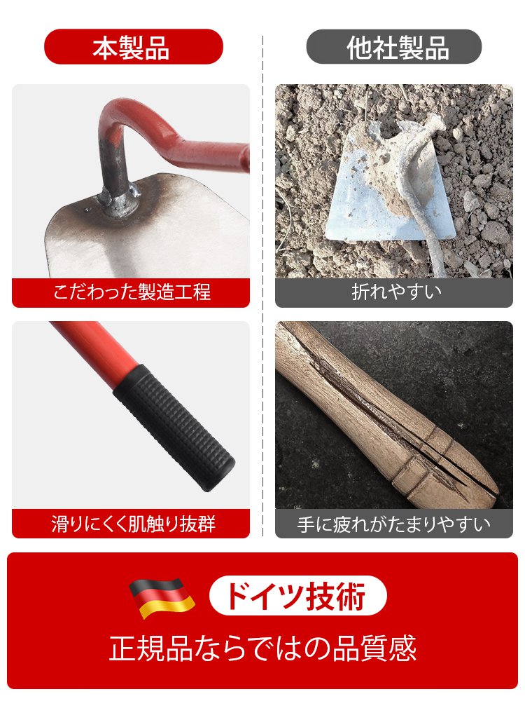 マンガン鋼製多機能鍬