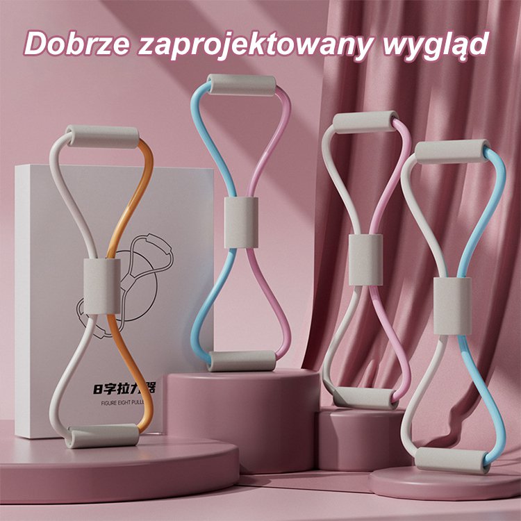 Ściągacz z kolorowym wzorem Macaroon w kształcie cyfry 8