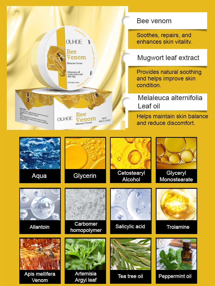 Bee venom skincare cream