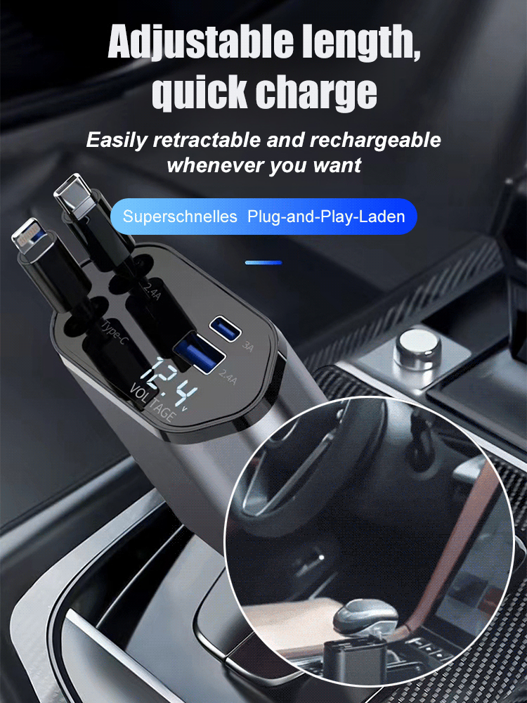 FM-Car ultra-fast charging four-in-one charger