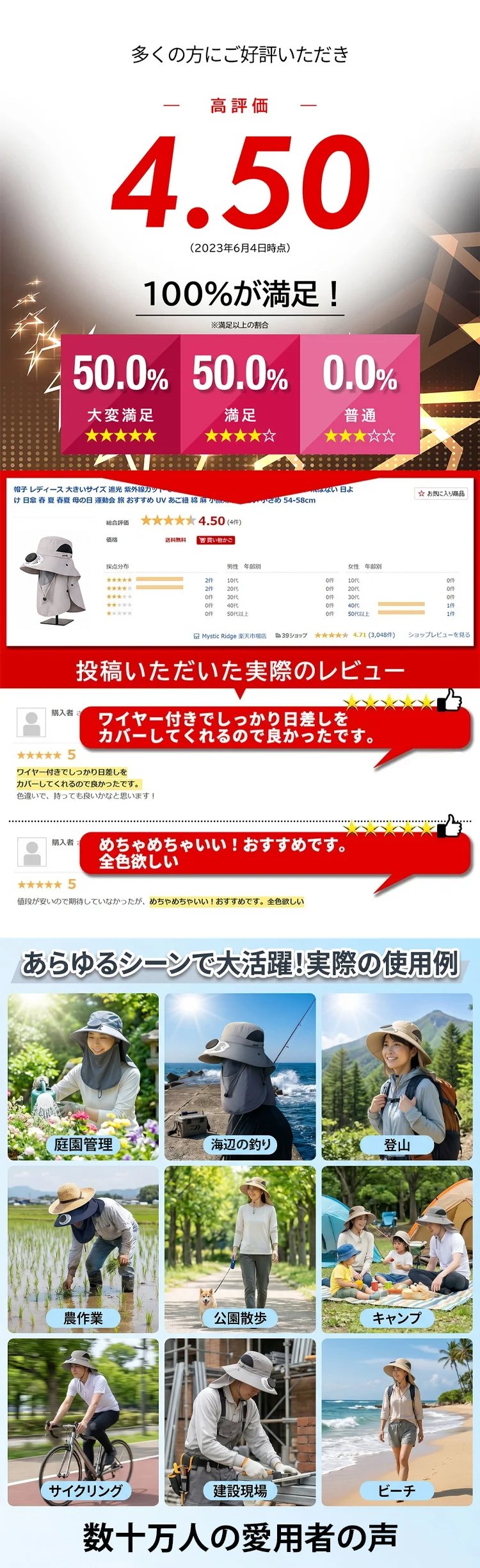 ネックカバー付きソーラーファン搭載UVカットサンハット - detail 6