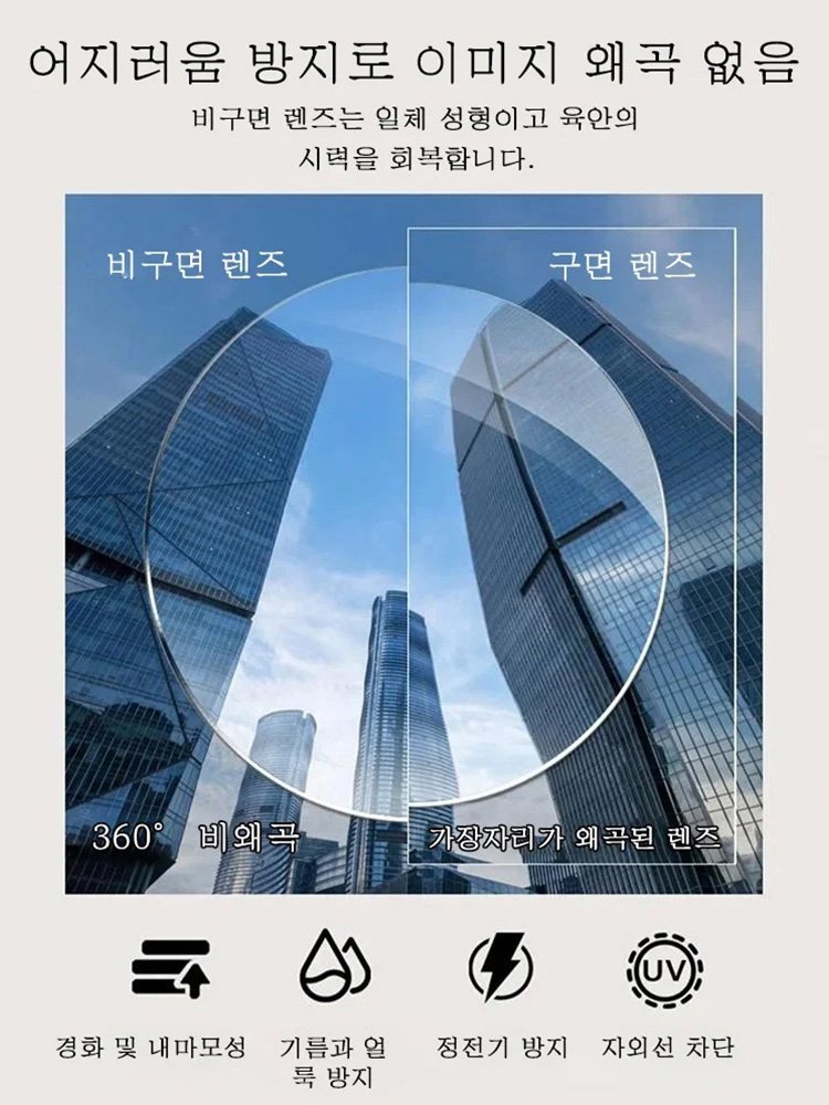 자동 줌 감광 변색 블루라이트 차단 돋보기 안경