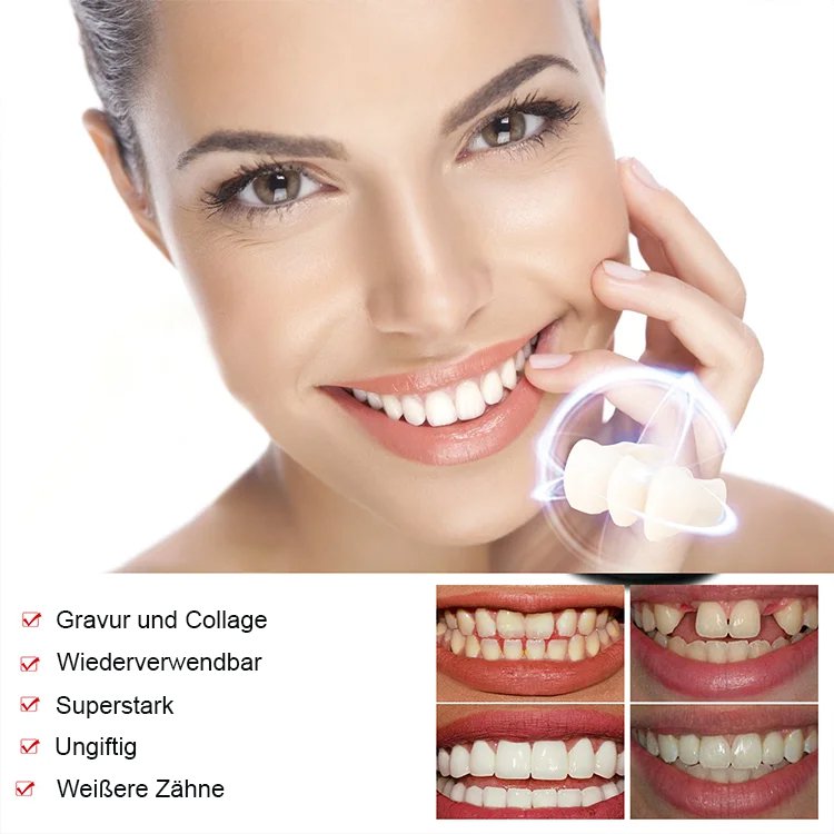 Zahnaufhellung Simulation falsche Zahnspangen