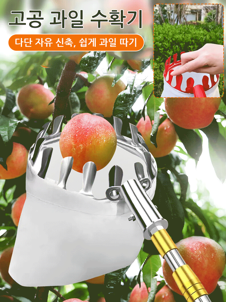 신축 가능한 고공 열매 따개 과일 수확기