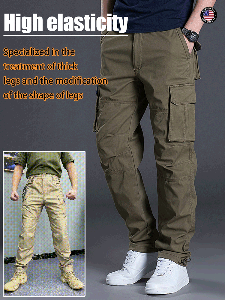 GK-Loose Multi-pocket Long Pants