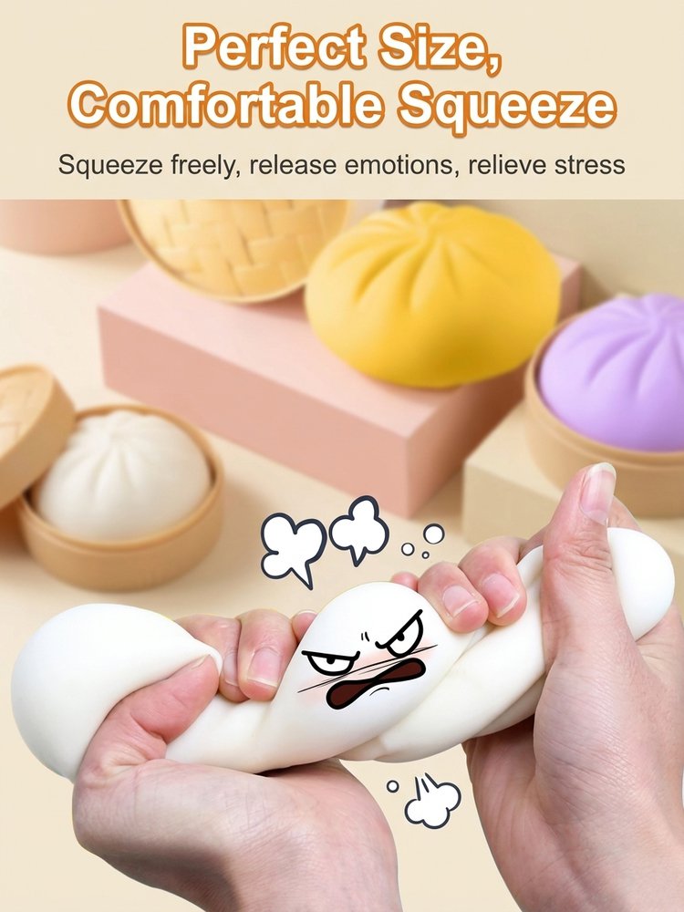 Fun Stress Relief Squeeze ASMR  Toy - 10,000 Squeezes Without Deformation- Baby Soft Touch 