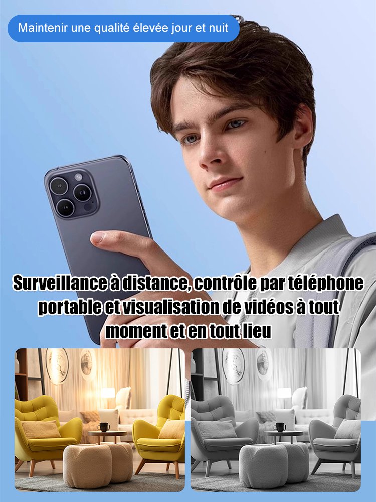 Caméra miniature haute définition sans angle mort