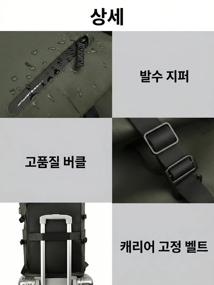 남성용 레트로 대용량 백팩
