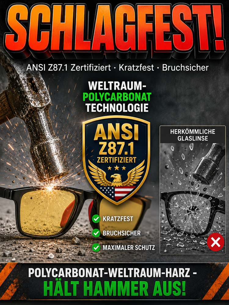 Ultraleichte Sport-Nachtlesebrille für Tag und Nacht
