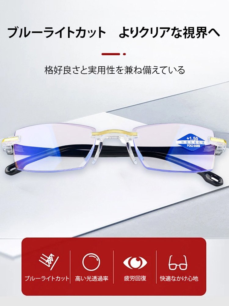 【ドイツ輸入のツァイスレンズ】1つ買うと1つ無料でプレゼント  累進多焦点遠近両用老眼鏡