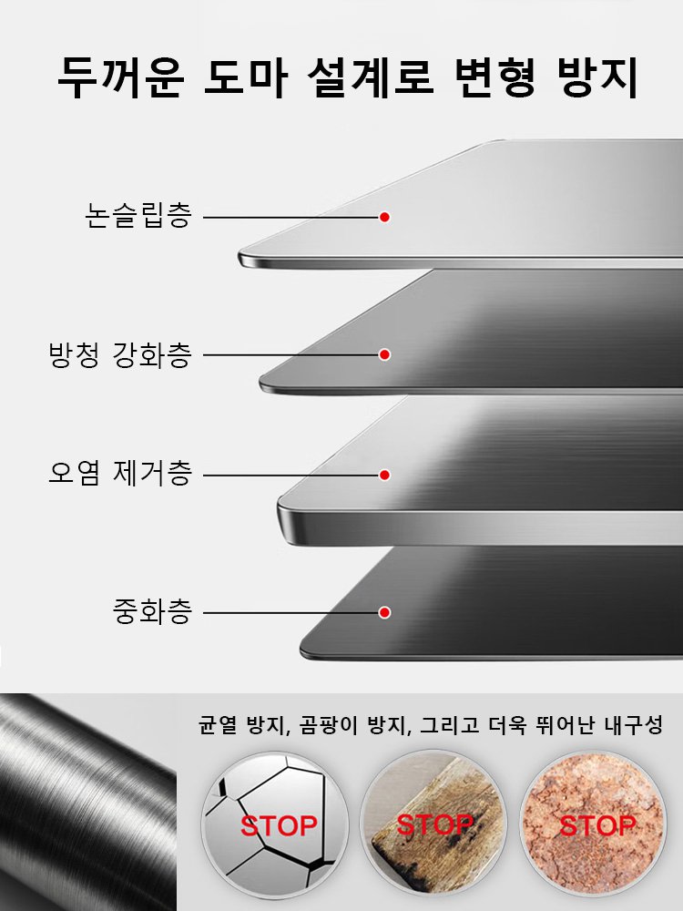 304 스테인리스  스틸 다기능 도마