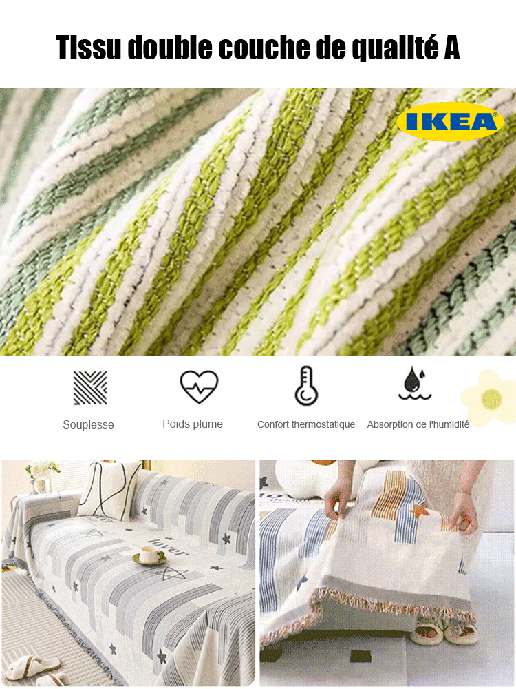 Serviette de bain IKEA pour canapé double face