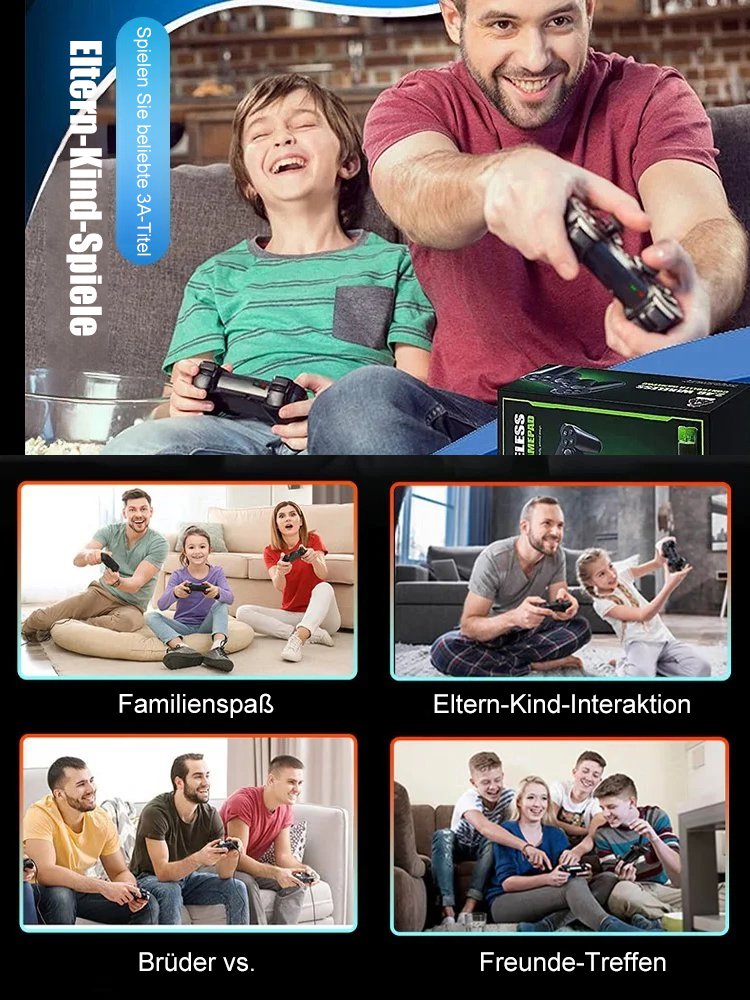 Hanhibr M8 Kabellose TV-Spielkonsole mit 10.000 eingebauten Spielen