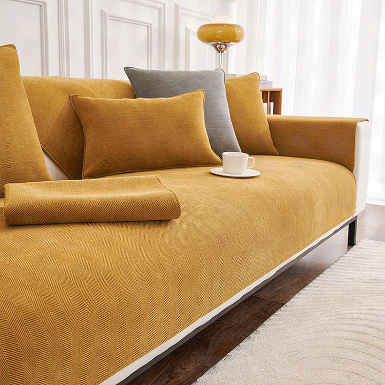 【Natural Healing】Herringbone Chenille Sofa Cushion