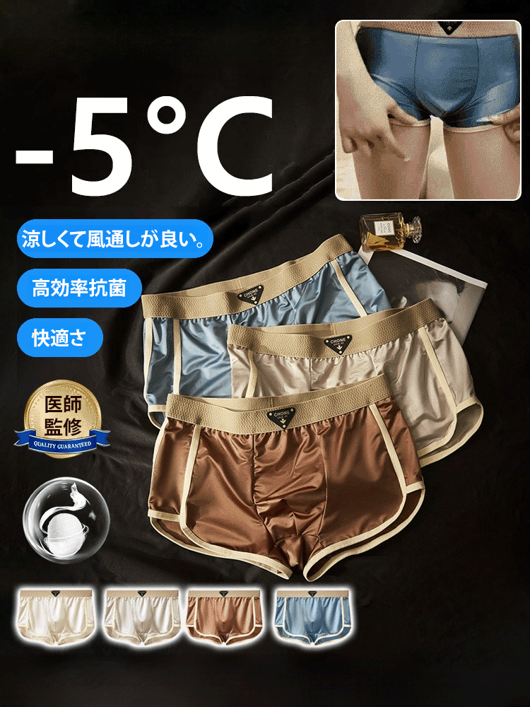 【10A抗菌】マルベリーシルク高級メンズ下着