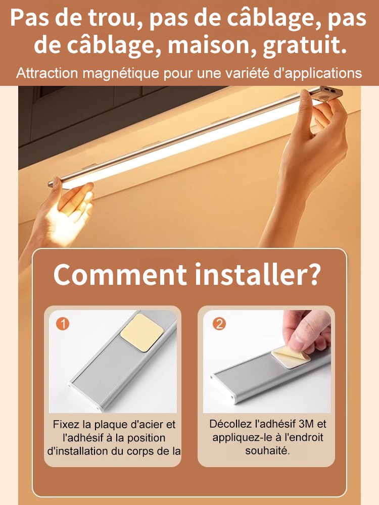 Lampe à longue bande inductive ultra - mince