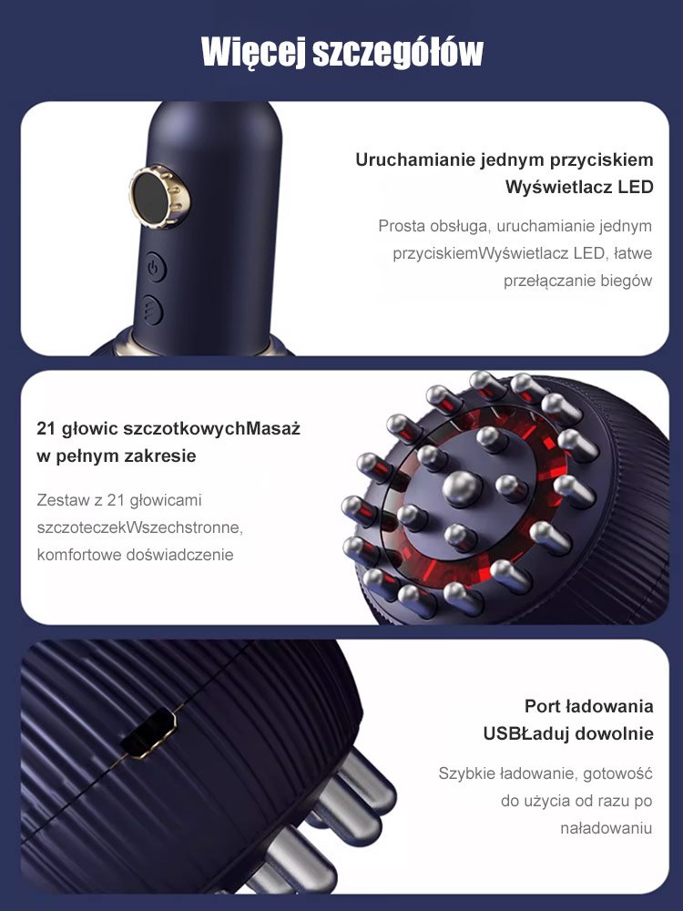 Bez wysiłku super wygodnie Elektryczna szczotka do masażu i bańki