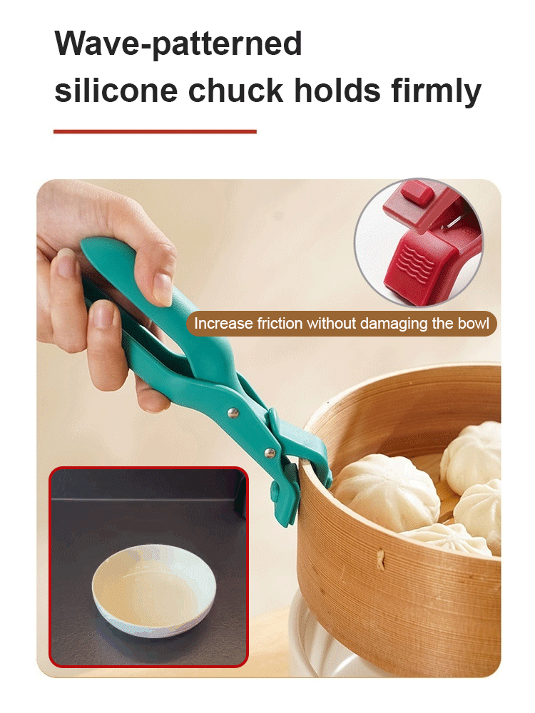 Silicone non-slip heat insulation anti-scald clip