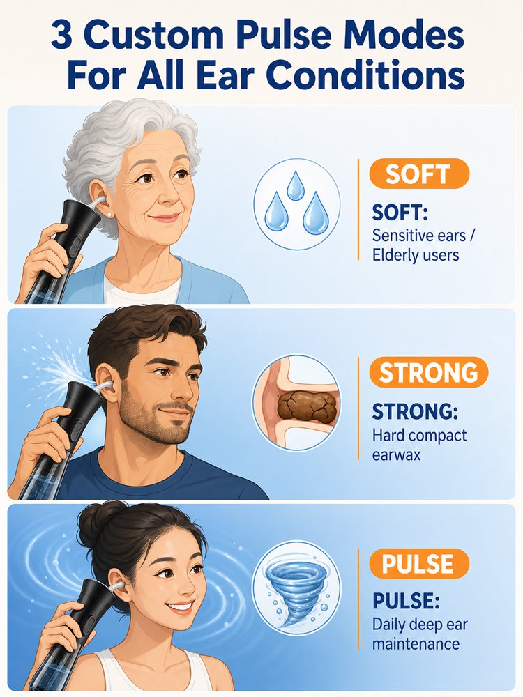 Portable home ear washer