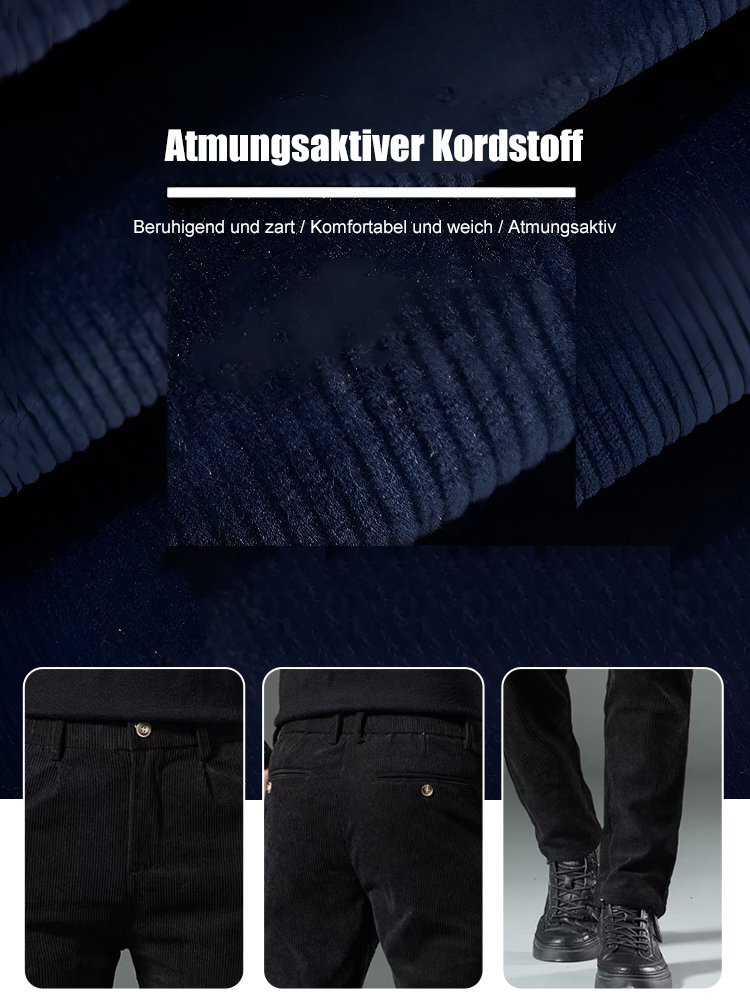 Cord Freizeithose mit geradem Bein für Männer