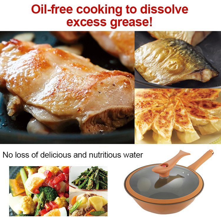 Titanium micropress clay non-stick health pot