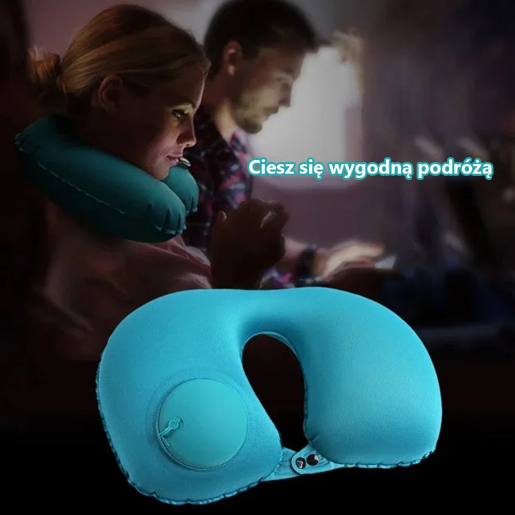 Nadmuchiwana poduszka w kształcie litery U