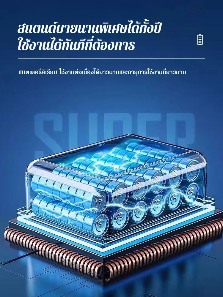 【เสียงเงียบ เติมลมเร็ว】ปั๊มลมรถยนต์กำลังสูงแบบไร้สาย