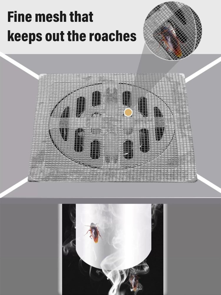 Disposable self-adhesive floor drain stickers