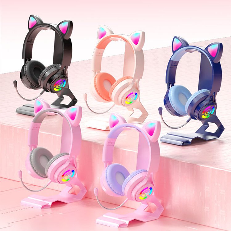 [King Gaming] Cat Ears Lighting Headphones