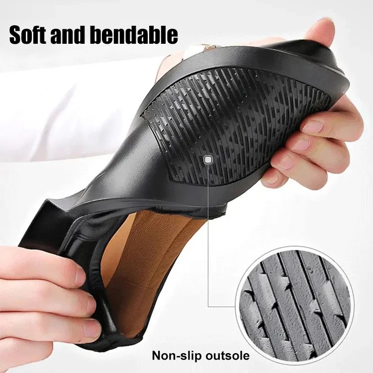 Spring men's soft sole versatile casual leather shoes