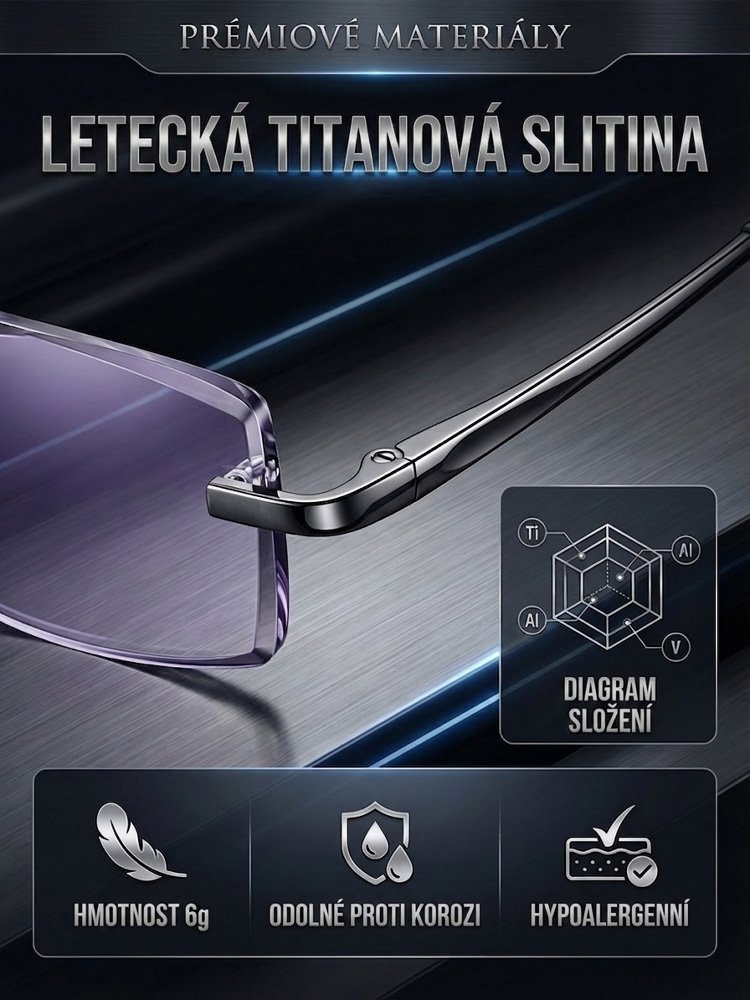 Vysoce kvalitní inteligentní brýle na čtení pro jasné vidění