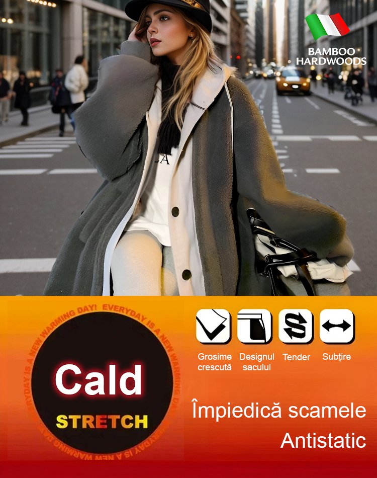 Palton pentru vreme rece cu glugă Sherpa