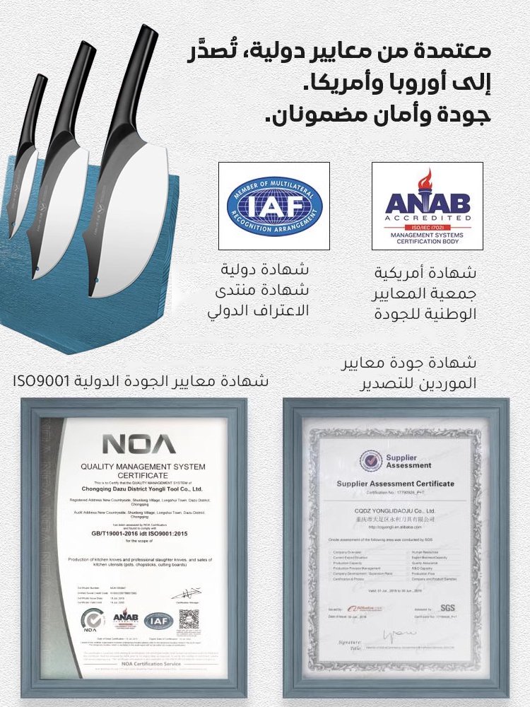 مجموعة سكاكين تقطيع راقية مضادة للبكتيريا من فولاذ مقاوم للصدأ ( تصميم مستوحى من قرش )