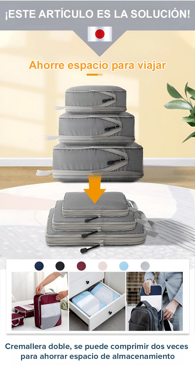 Fácil uso de bolsas de almacenamiento al vacío