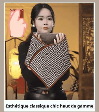 Écharpe triangulaire en tricot polyvalente pour protéger le col.