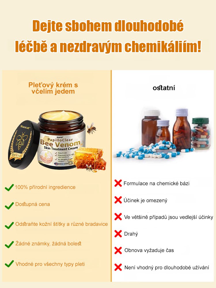 Včelí jed krém na vyhlazení jizev na pokožce