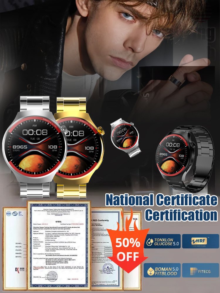 Space Exploration Round Screen Smart Watch