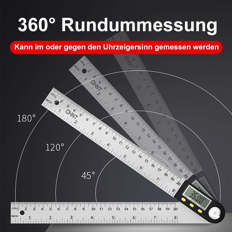 Digitales Winkelmessgerät mit hoher Genauigkeit Lineal