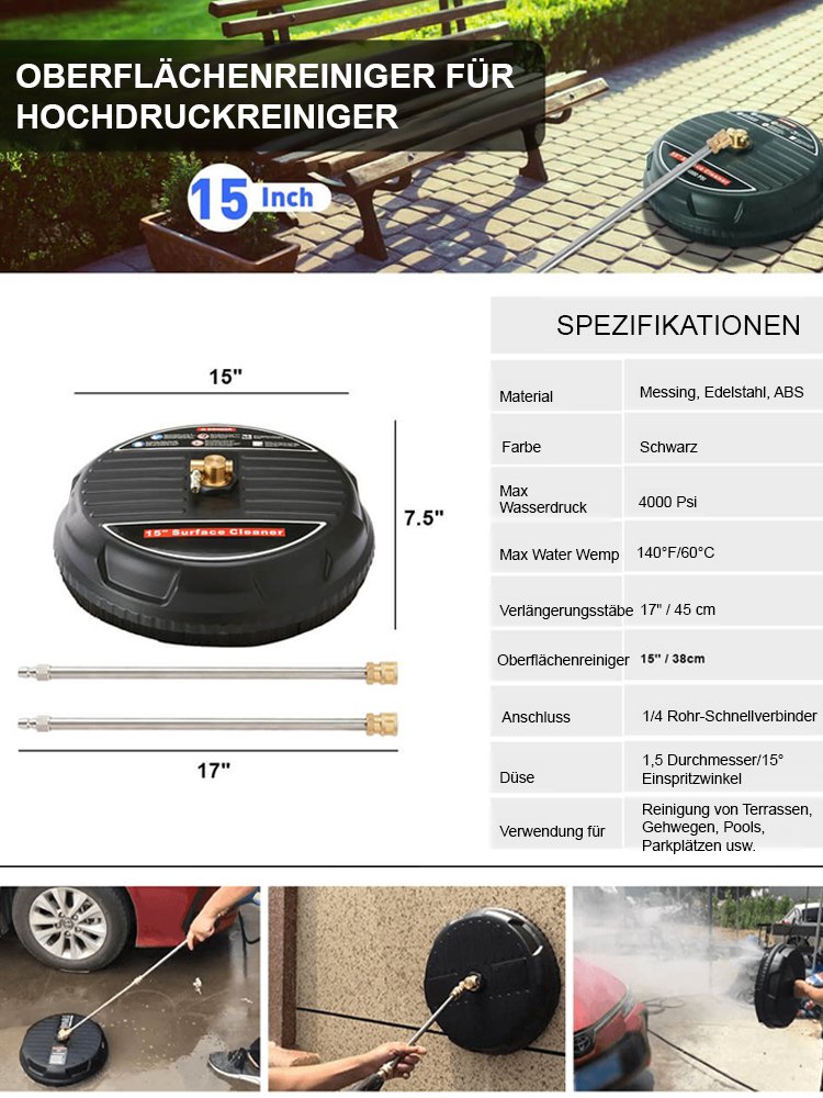 Hocheffiziente Reinigung mit Hochdruck-Bodenreinigung für den Haushalt