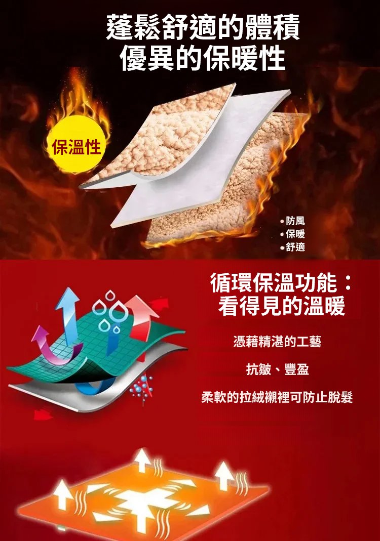 加絨加厚休閒褲