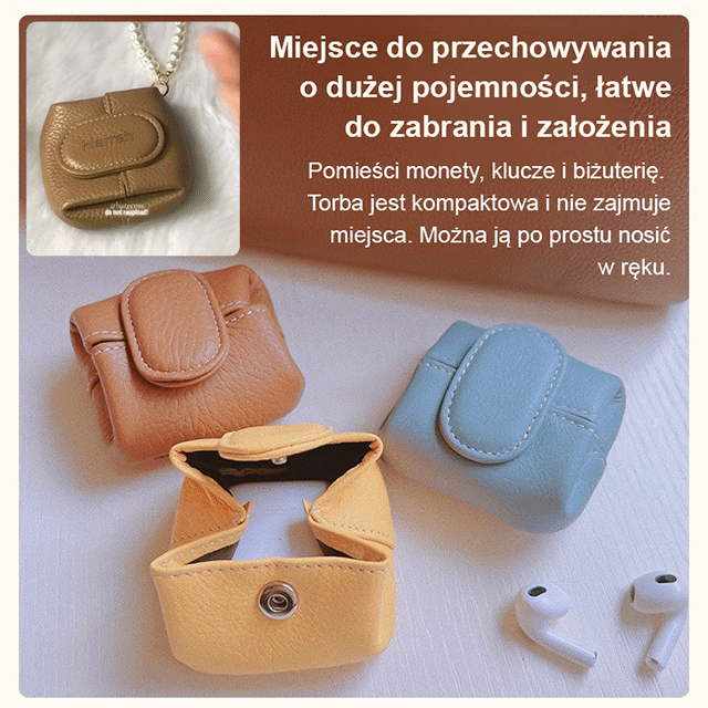 Super miękka górna warstwa wierzchnia japońska portmonetka na monety