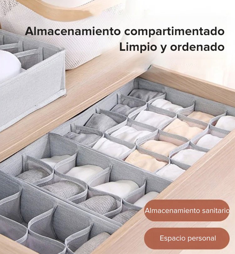 Caja de almacenamiento de ropa interior plegable