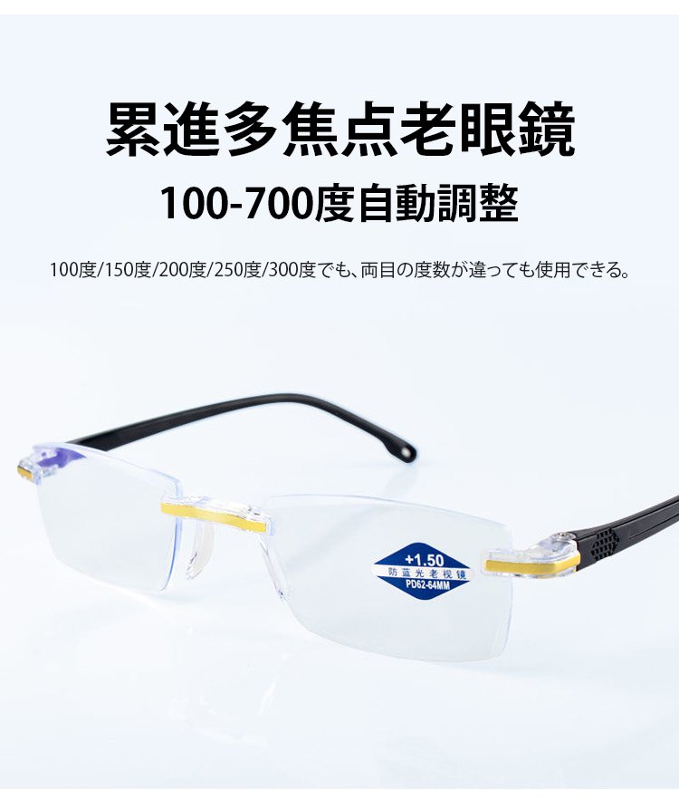 老眼対策におすすめの遠近両用メガネ