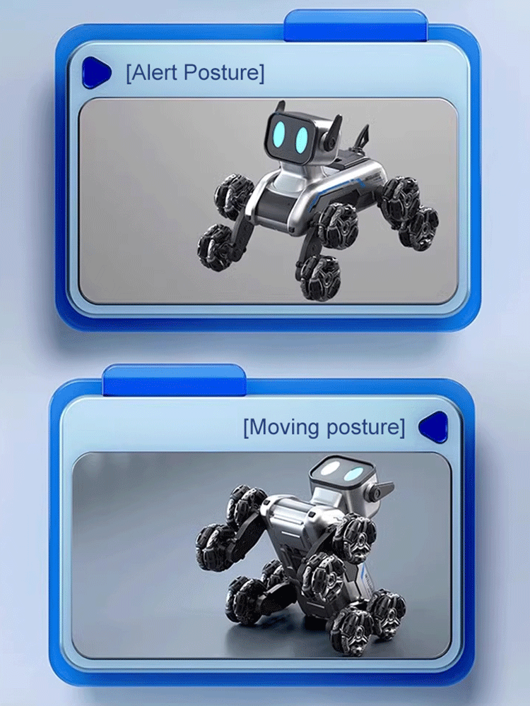 Eight-wheel stunt intelligent mechanical dog