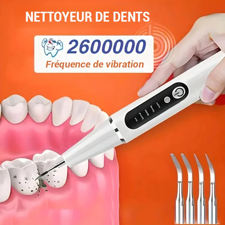 Appareil de nettoyage dentaire à ultrasons pour blanchiment des dents
