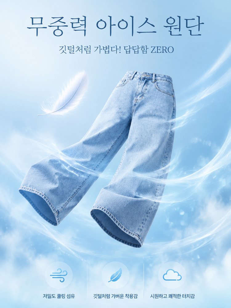 26SS 마스터핏 쿨에어 밴딩 데님-찰랑핏 썸머 밴딩 쿨팬츠 / -5도