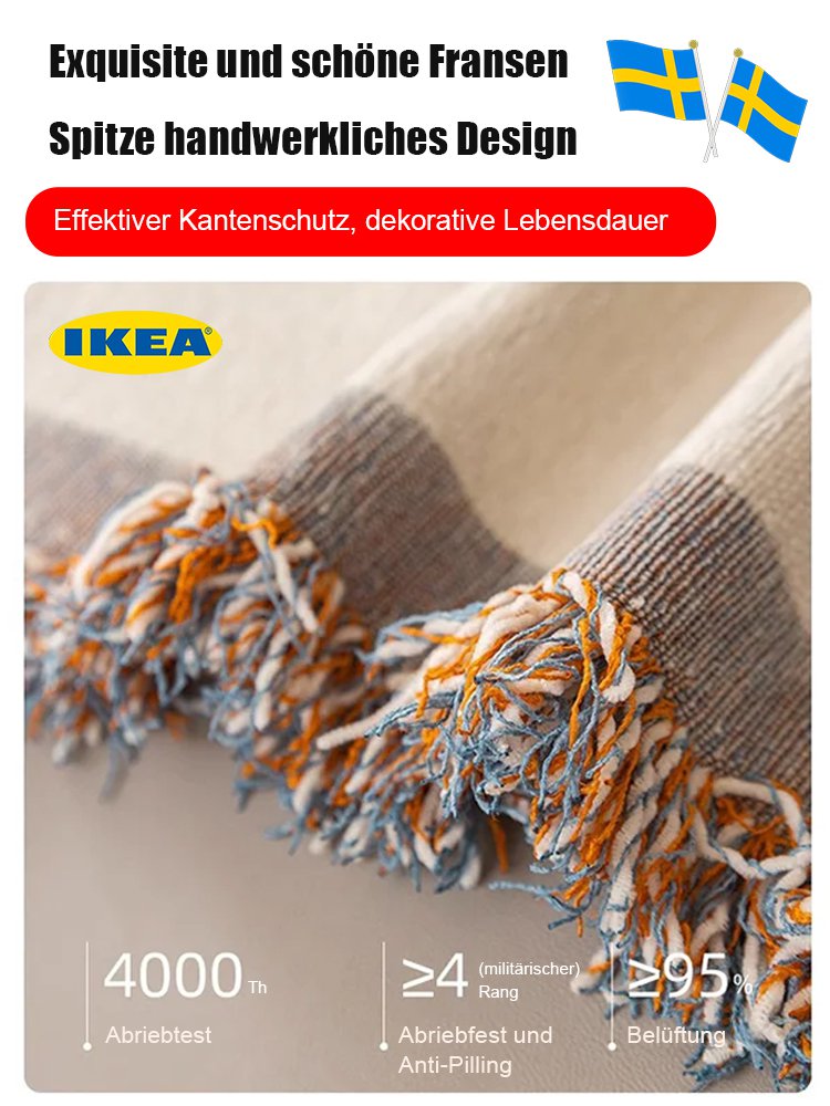 Doppelseitiges hochwertiges Sofahandtuch der großen Marke aus Samt