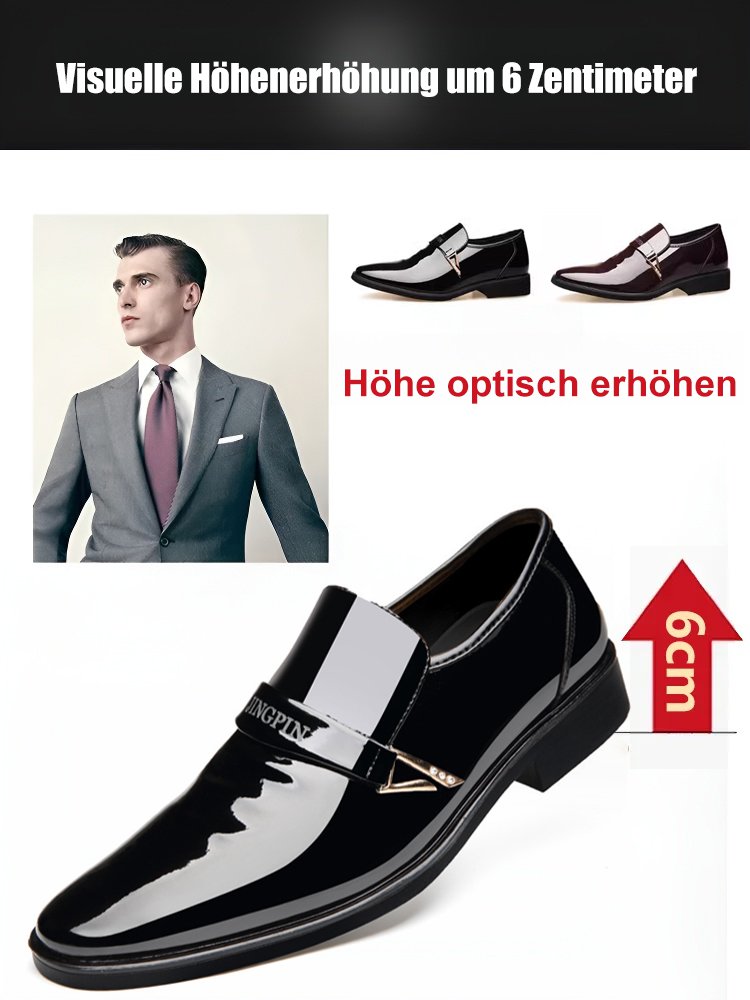 Glänzende Lederschuhe für Männer